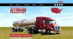 Desktop Screenshot of bynumtransport.com